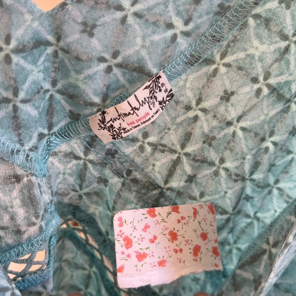 Free People blue shift swing dress - Picture 5 of 5